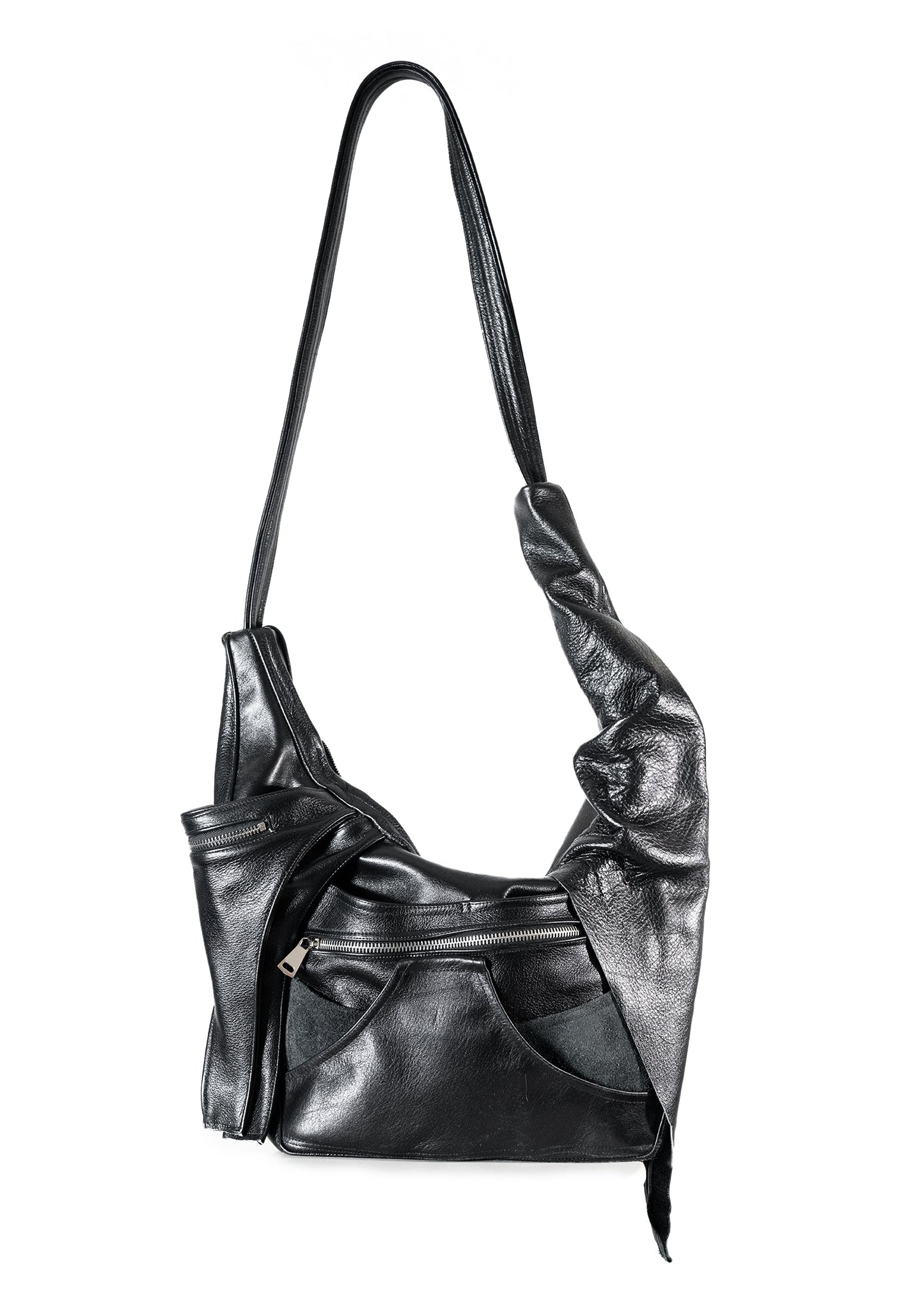 garnet leather bag