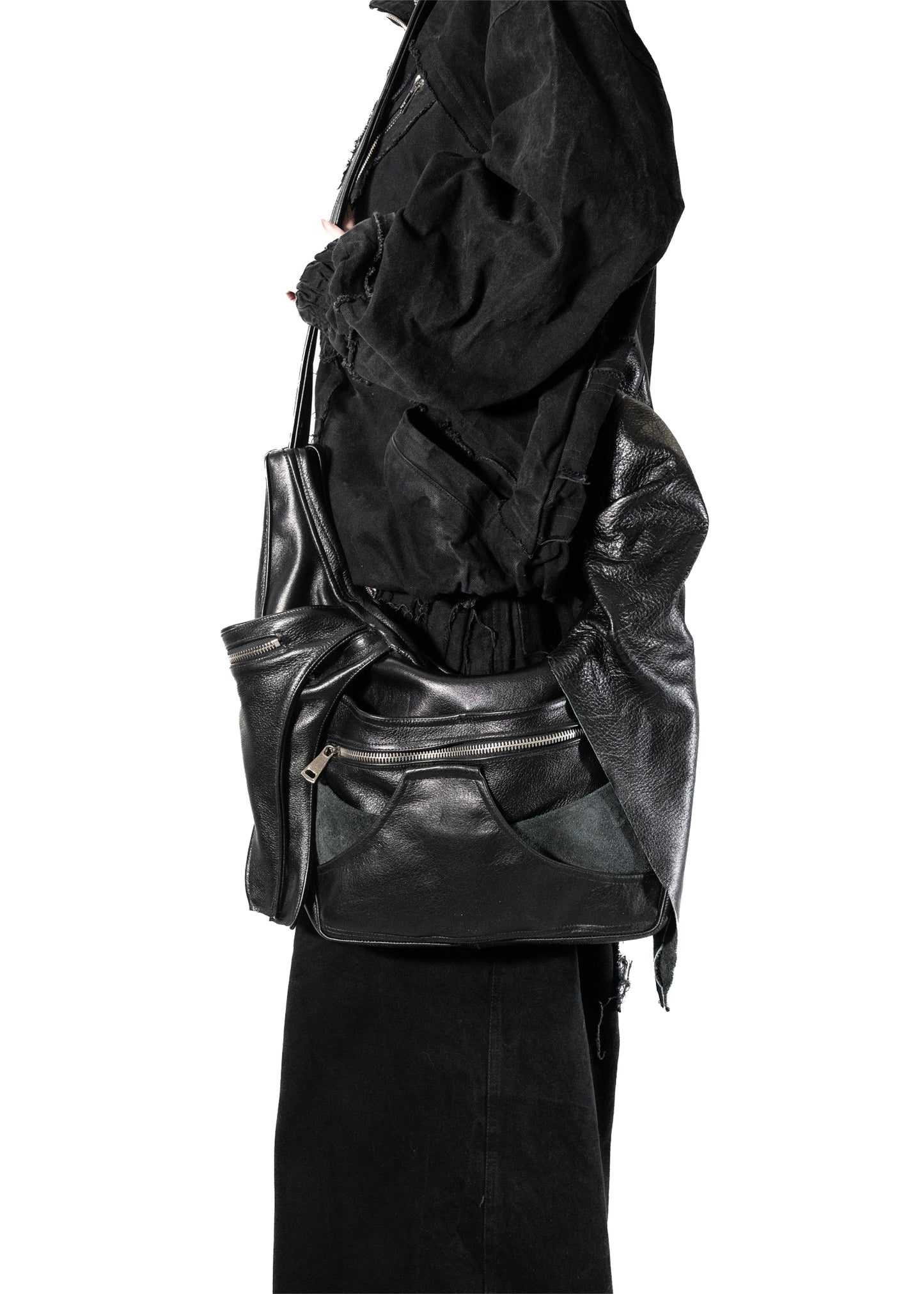 garnet leather bag