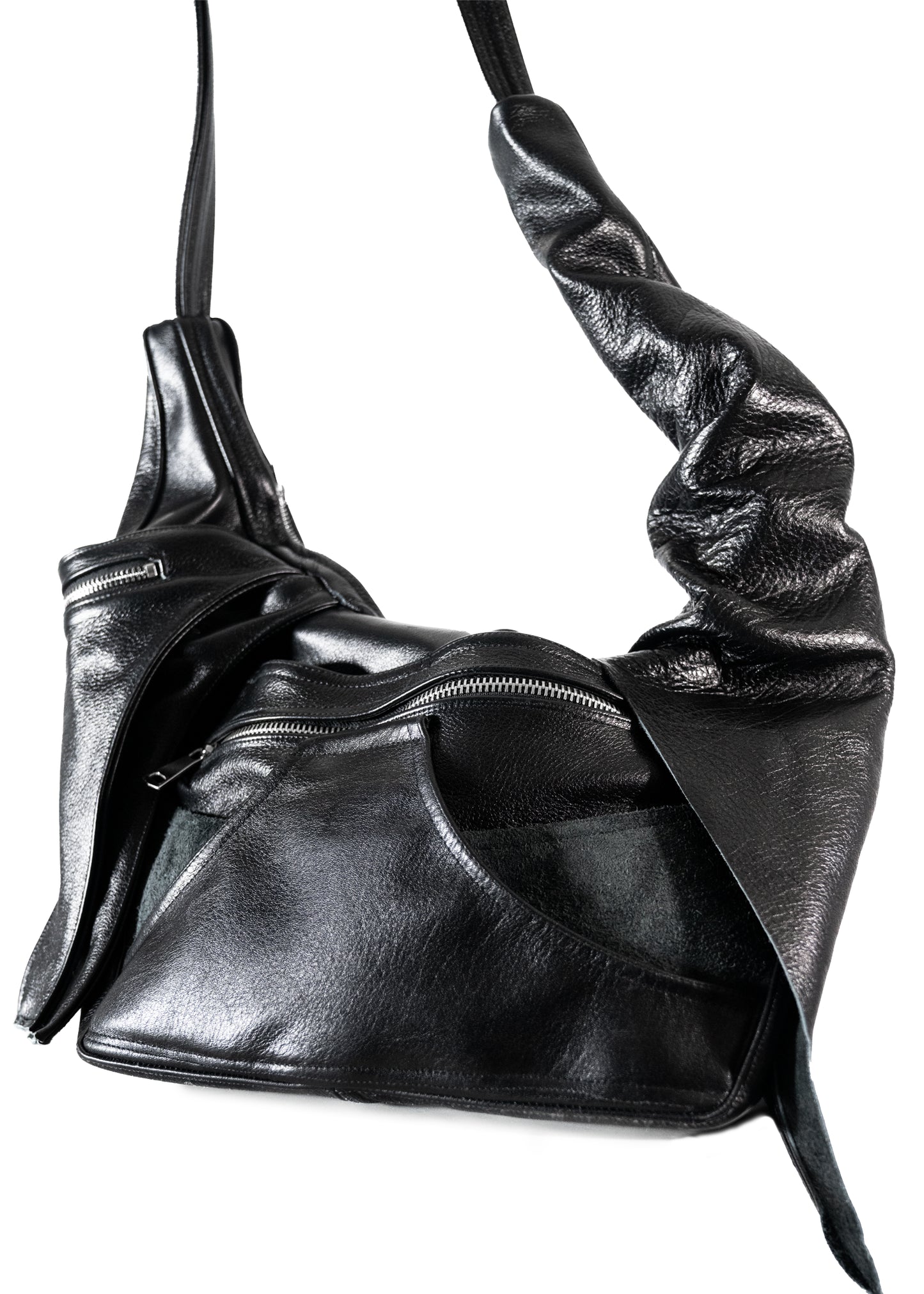 garnet leather bag