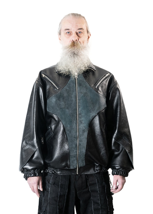 yttrium leather jacket